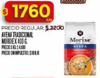 Supermercados DIA Morixe avena tradicional oferta