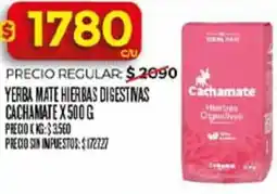 Supermercados DIA Cachamate yerba mate hierbas digestinas oferta