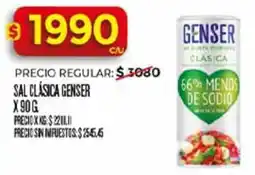 Supermercados DIA Genser sal clasica oferta
