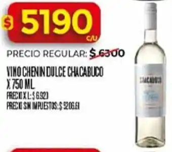 Chacabuco vino chenin dulce