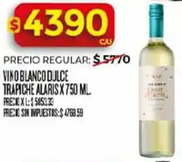 Supermercados DIA Trapiche alaris vino blanco dulce oferta