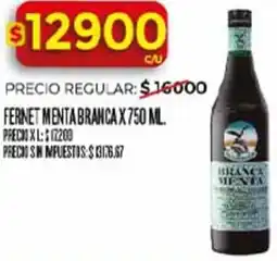 Supermercados DIA Menta branca fernet oferta
