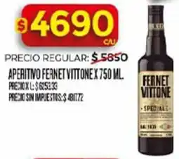 Supermercados DIA Vittone aperitivo fernet oferta