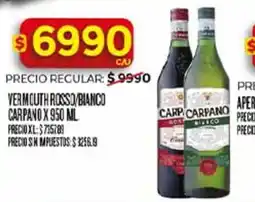 Supermercados DIA Carpano vermouth rosso bianco oferta