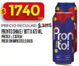 Supermercados DIA Fronto shake/bitt oferta