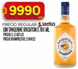 Supermercados DIA Brighton gin tangerine oferta