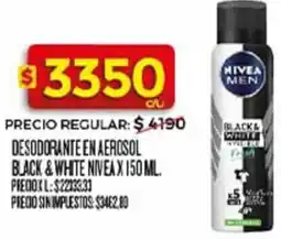 Supermercados DIA Nivea desodorante en aerosol black&white oferta