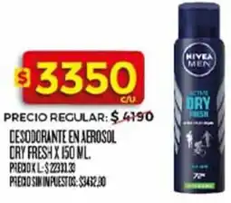 Supermercados DIA Dry fresh desodorante en aerosol oferta