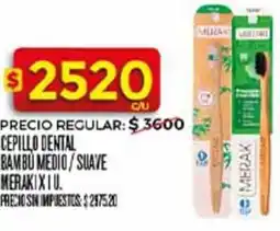 Supermercados DIA Meraki cepillo dental bambu medio/suave oferta