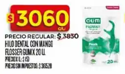 Supermercados DIA Gum hilo dental con mango flosser oferta