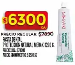Supermercados DIA Meraki pasta dental protección natural oferta