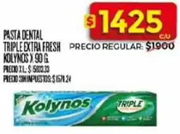 Supermercados DIA Kolynos pasta dental trple extra fresh oferta