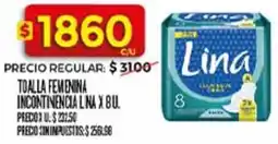 Supermercados DIA Lina toalla femenina incontinencia oferta