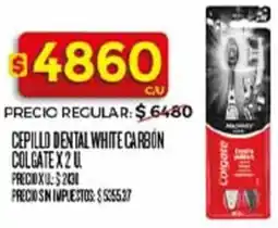 Supermercados DIA Colgate cepillo dental white carbon oferta
