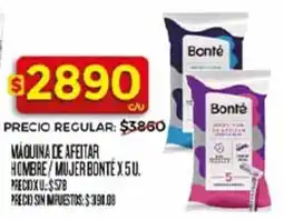Supermercados DIA Bonté máquina de afeitar hombre/mujer oferta
