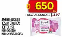 Supermercados DIA Bonté jabón de tocador rosas yorquídeas oferta