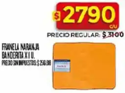 Supermercados DIA Franela naranja banderita oferta