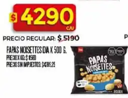 Supermercados DIA Dia fapas noisettes oferta