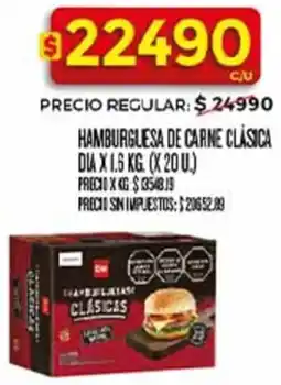 Supermercados DIA Dia hamburguesa de carne clasica oferta