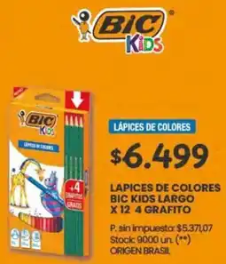 Changomas Bic lapices de colores kids largo oferta