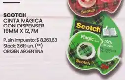 Changomas Scotch cinta mágica con dispenser oferta