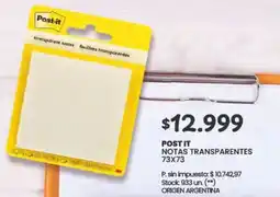 Changomas Post it notas transparentes oferta