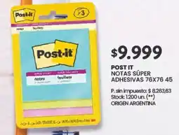 Changomas Post it notas súper adhesivas oferta