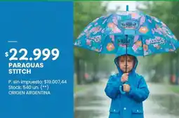 Changomas Paraguas stitch oferta