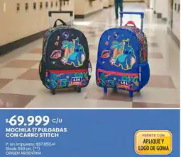 Changomas Mochila 17 pulgadas con carro stitch oferta