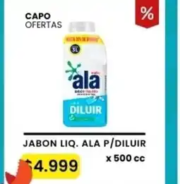 Autoservicio Capo Ala jabon liq. p/diluir oferta