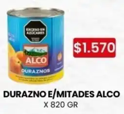 Autoservicio Capo Alco durazno e/mitades oferta