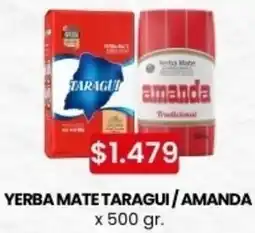 Autoservicio Capo Taragui/amanda yerba mate oferta
