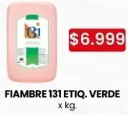 Autoservicio Capo Fiambre 131 etiq. verde oferta