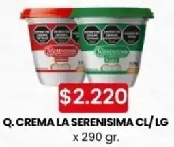 Autoservicio Capo La serenisima q. crema cl/lg oferta