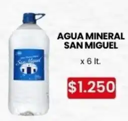 Autoservicio Capo San Miguel agua mineral oferta