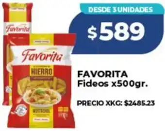 Supermayorista Vital Favorita fideos oferta