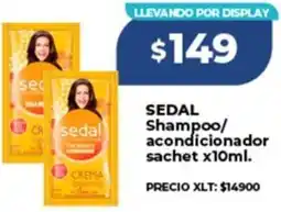 Supermayorista Vital Sedal shampoo/ acondicionador sachet oferta