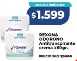 Supermayorista Vital Rexona odorono antitranspirante crema oferta