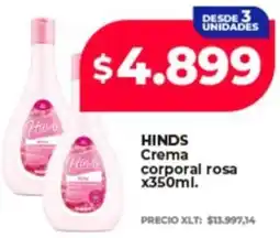 Supermayorista Vital Hinds crema corporal rosa oferta