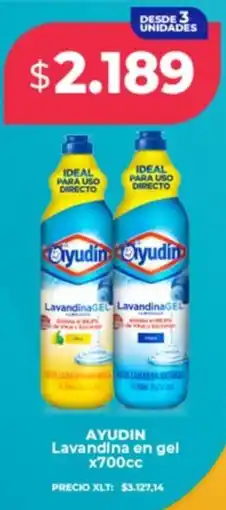 Supermayorista Vital Ayudín lavandina en gel oferta