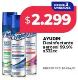 Supermayorista Vital Ayudín desinfectante aerosol 99.9% oferta