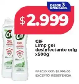 Supermayorista Vital Cif limp gel desinfectante orig oferta