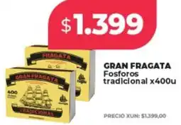 Supermayorista Vital Gran fragata fosforos tradicional oferta