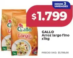 Supermayorista Vital Gallo arroz largo fino oferta