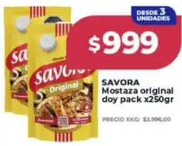 Supermayorista Vital Savora mostaza original doy pack oferta