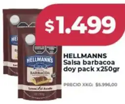 Supermayorista Vital Hellmann's salsa barbacoa doy pack oferta