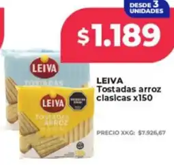 Supermayorista Vital Leiva tostadas arroz clasicas oferta