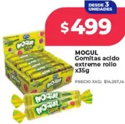 Supermayorista Vital Mogul gomitas acido extreme rollo oferta