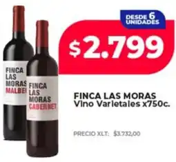 Supermayorista Vital Finca las moras vino varietales oferta