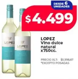 Supermayorista Vital Lopez vino dulce natural oferta